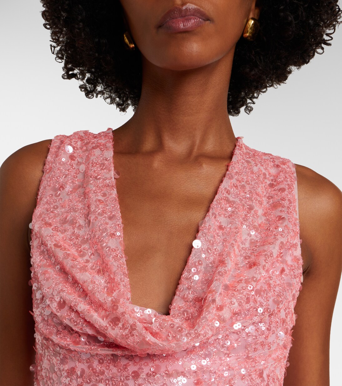 Sequined draped gown | David Koma