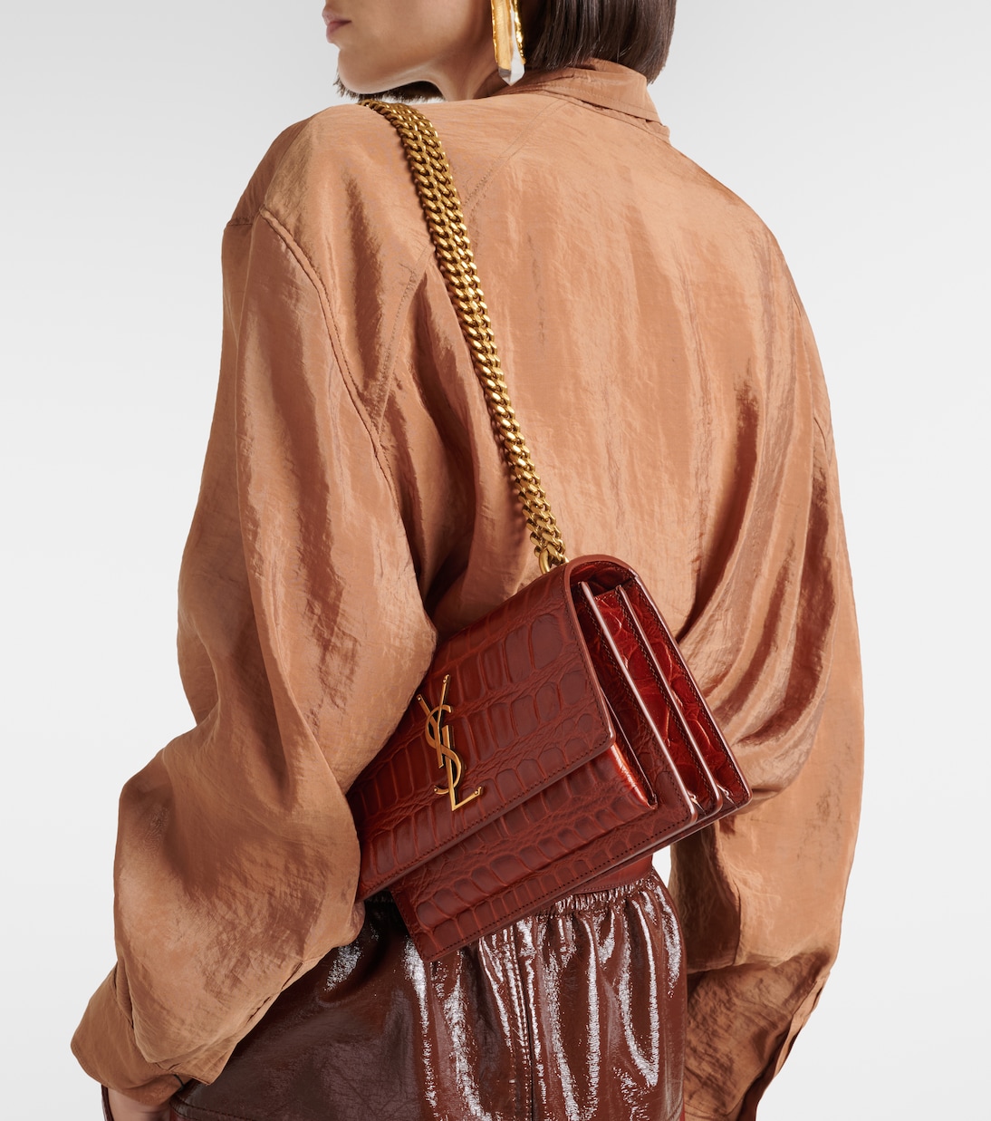 Schultertasche Sunset Small aus Leder | Saint Laurent