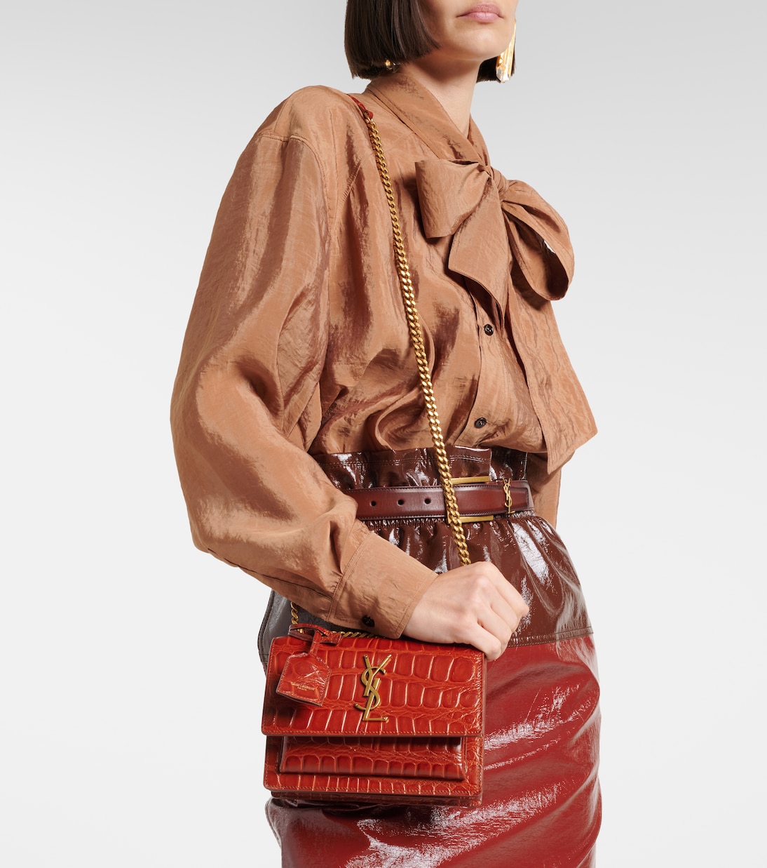 Schultertasche Sunset Small aus Leder | Saint Laurent