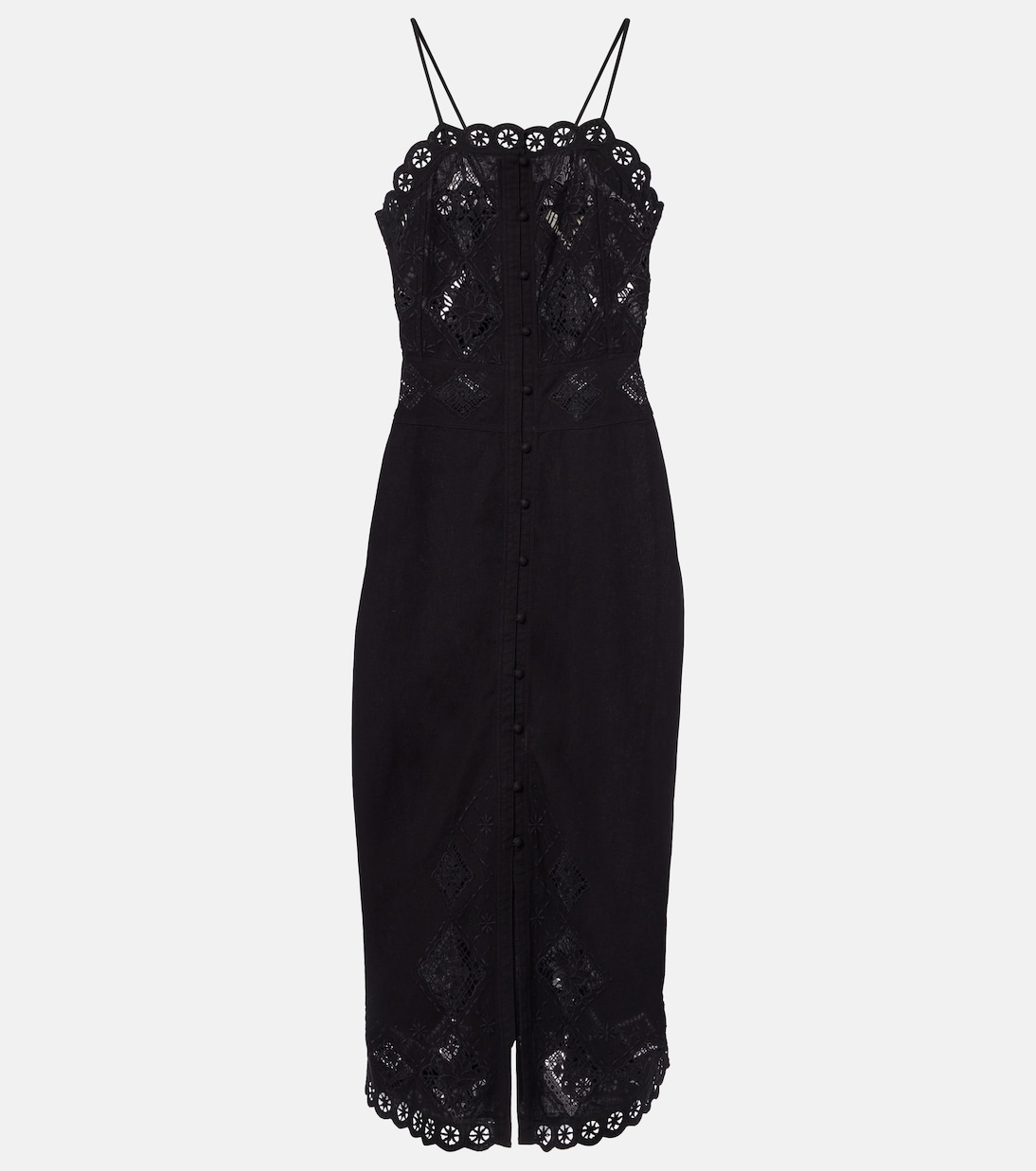 Nelsane cotton and linen midi dress | Isabel Marant