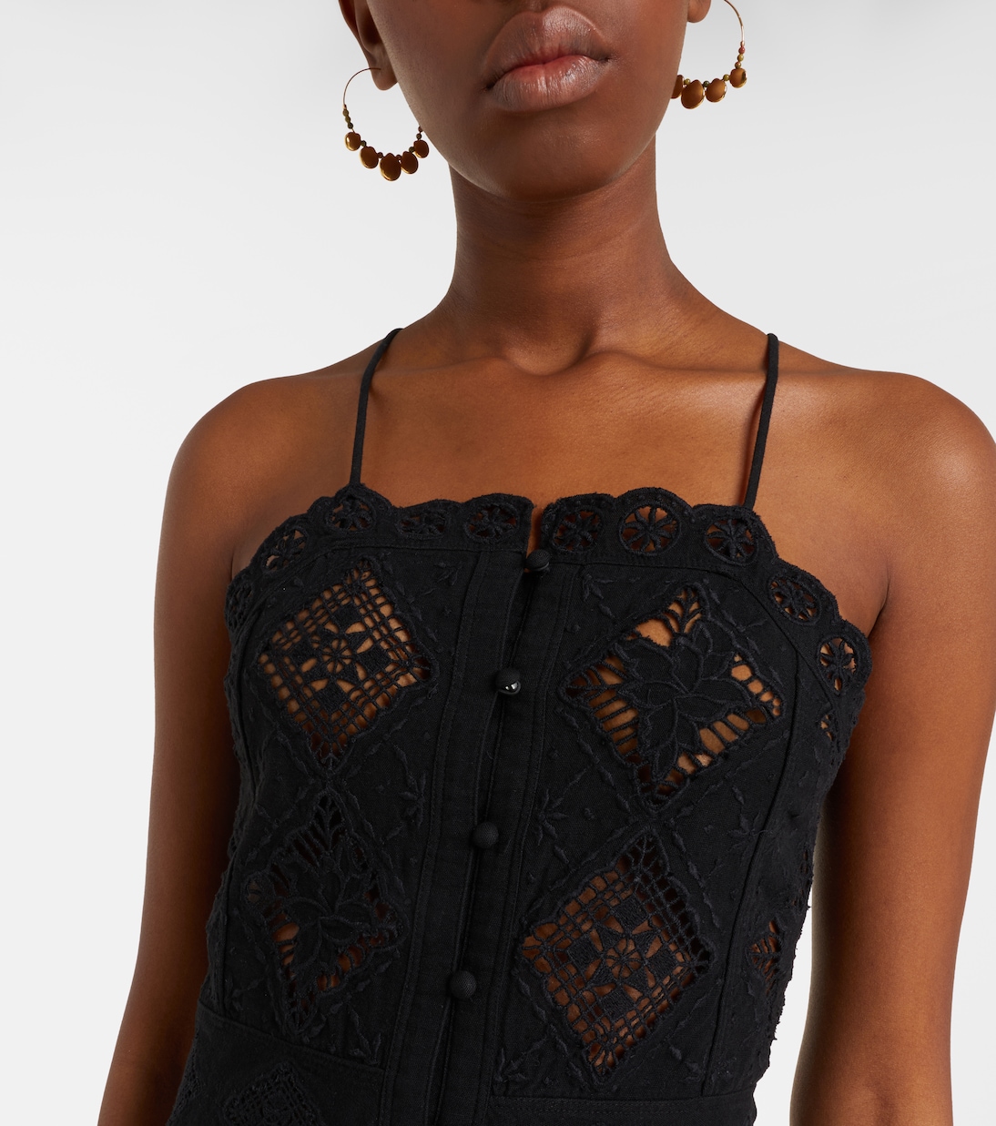 Nelsane cotton and linen midi dress | Isabel Marant