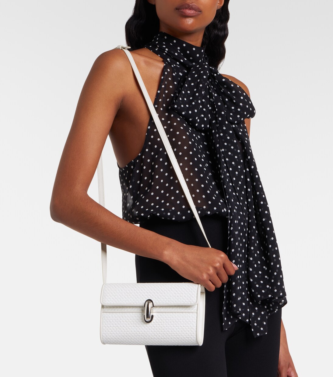 Symmetry Mini raffia crossbody bag | Savette