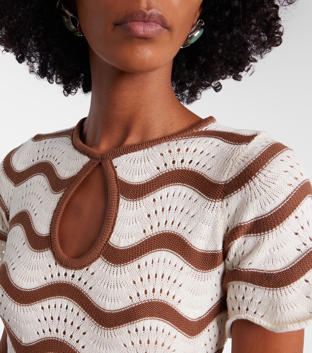 Swing crochet cotton midi dress | La DoubleJ