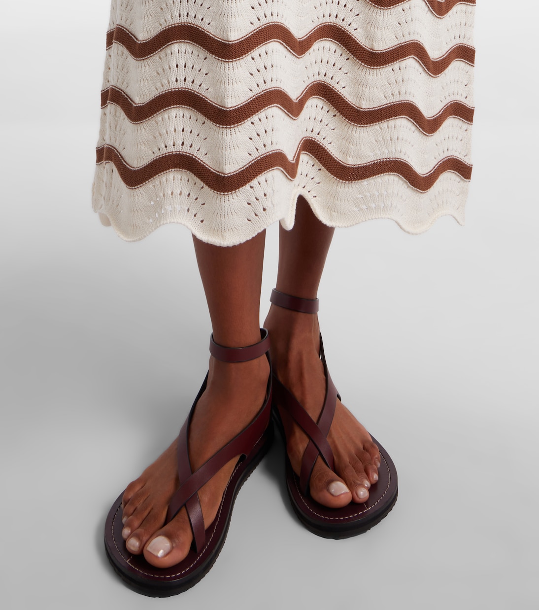 Swing crochet cotton midi dress | La DoubleJ