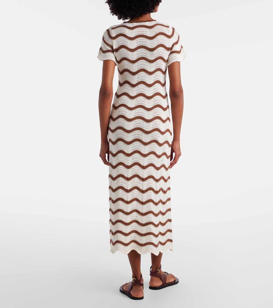 Swing crochet cotton midi dress | La DoubleJ