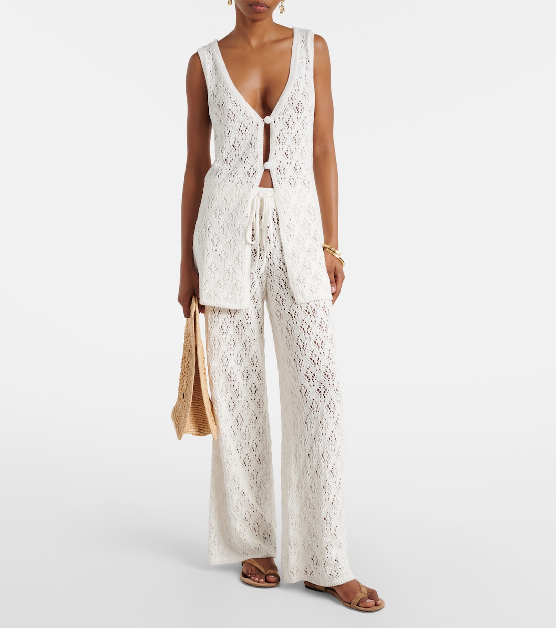 Fio pointelle cotton vest | Faithfull