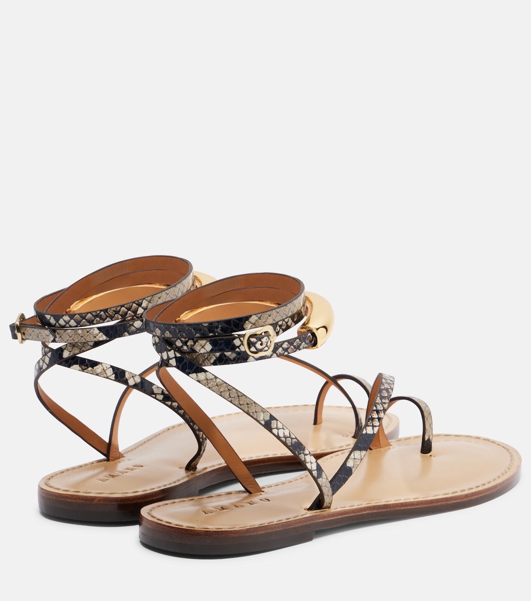 Sandalias Kalahari de piel grabada | Amanu