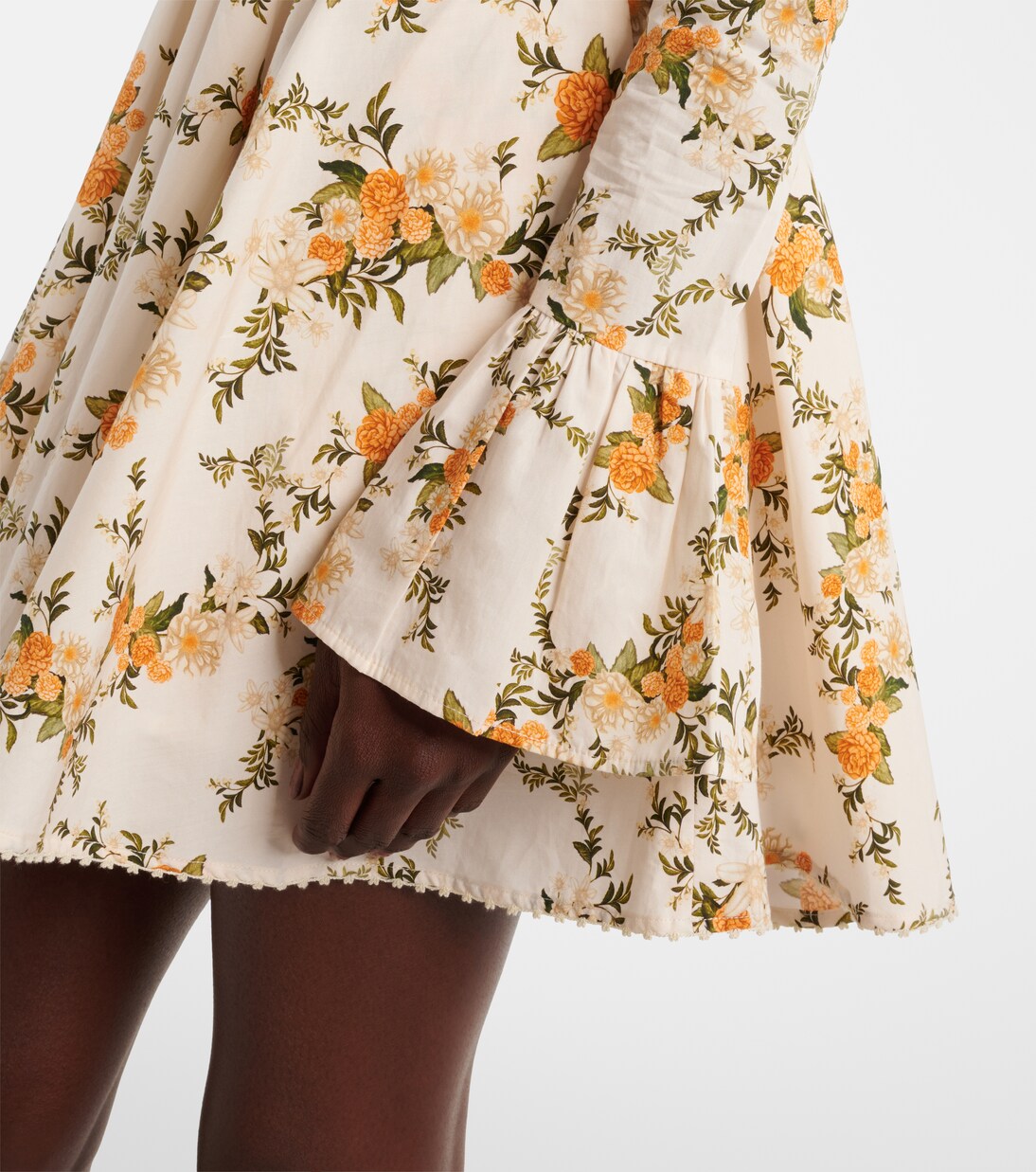 Verso off-shoulder floral cotton minidress | Agua by Agua Bendita