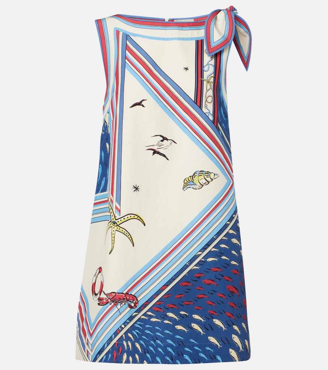 Bedrucktes Minikleid aus Satin | Alémais