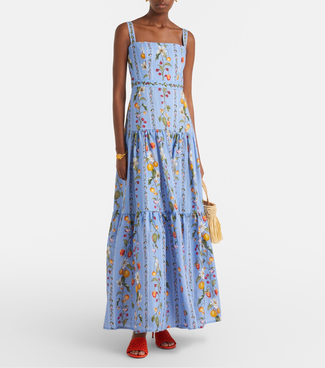 Lima printed linen maxi dress | Agua by Agua Bendita