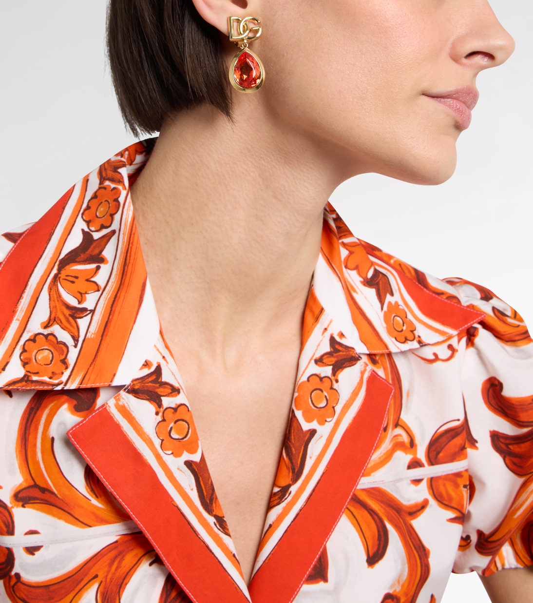 DG embellished clip-on earrings | Dolce&Gabbana