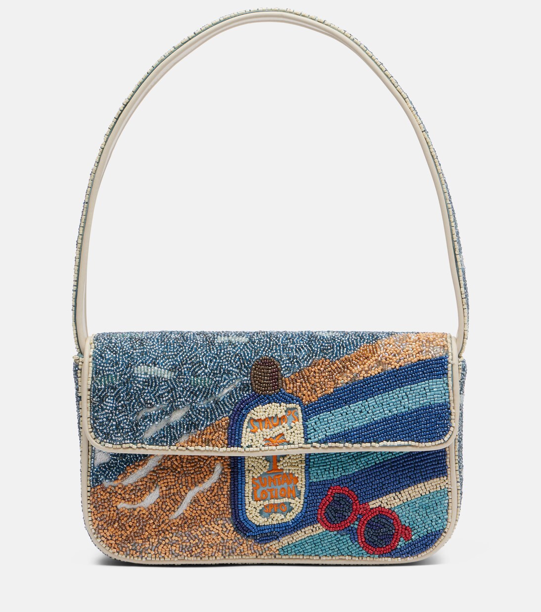 Tommy beaded shoulder bag | Staud