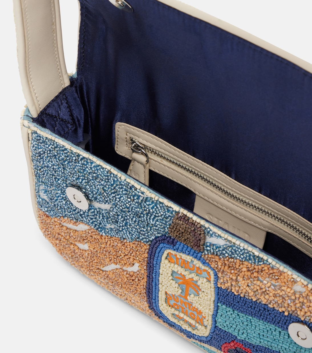 Tommy beaded shoulder bag | Staud
