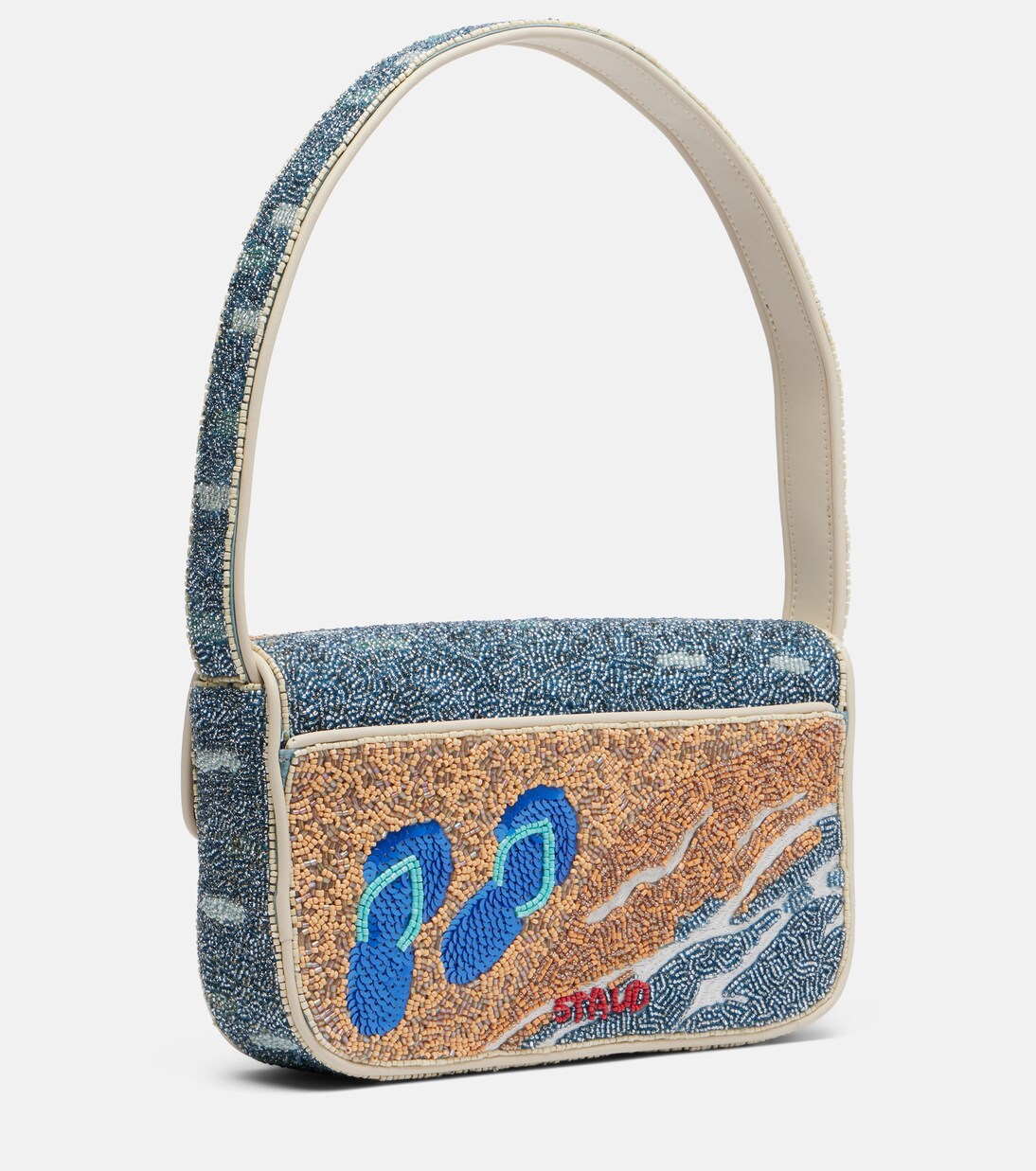 Tommy beaded shoulder bag | Staud