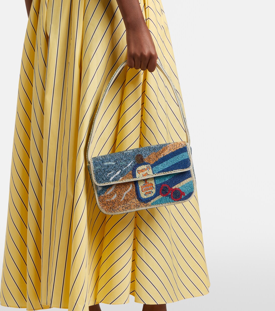 Tommy beaded shoulder bag | Staud