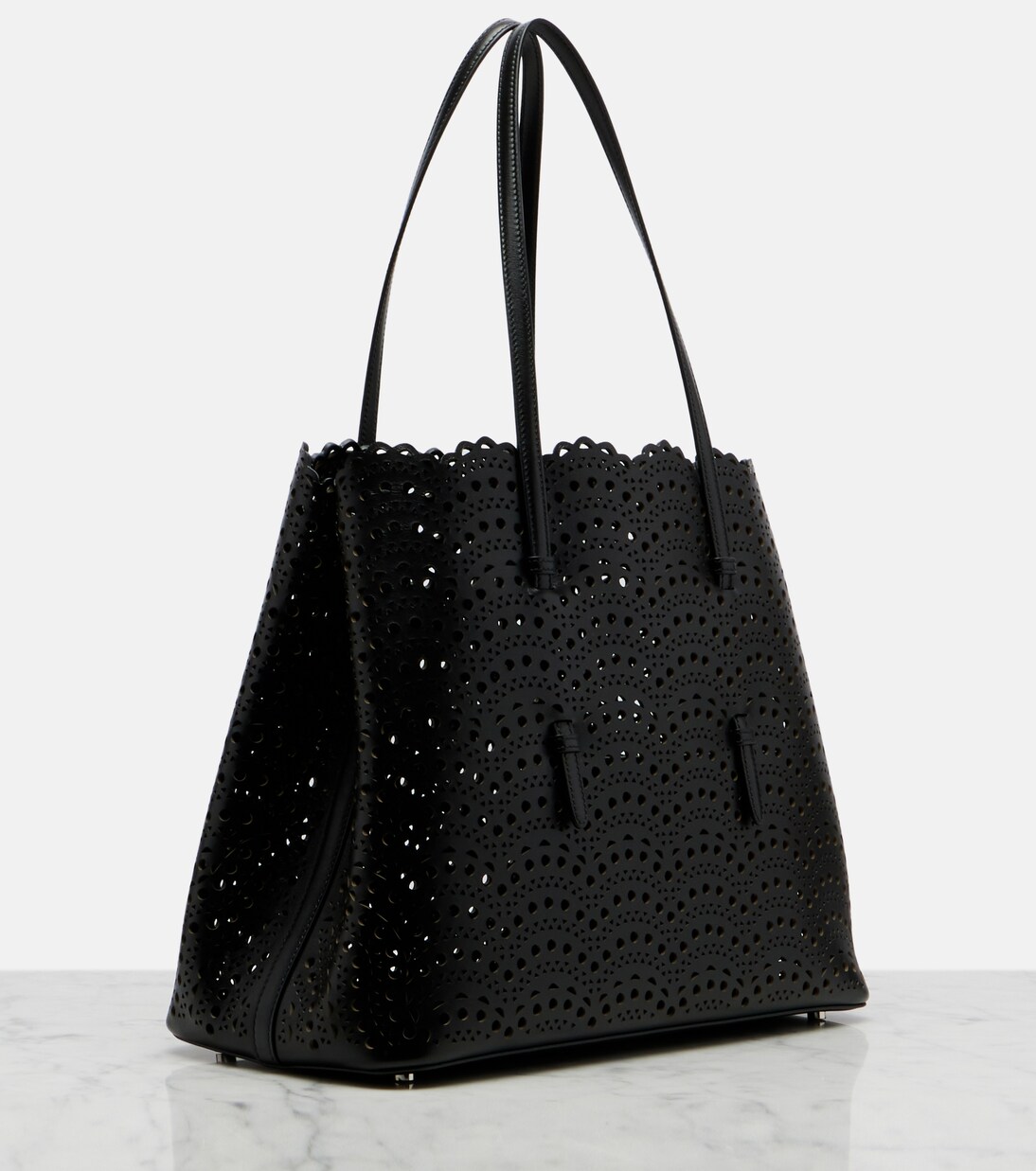 Mina 37 Vienne leather tote bag | Alaïa
