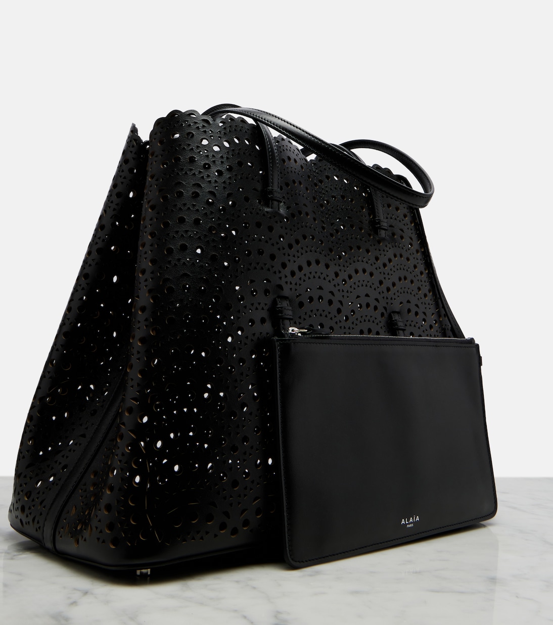 Mina 37 Vienne leather tote bag | Alaïa