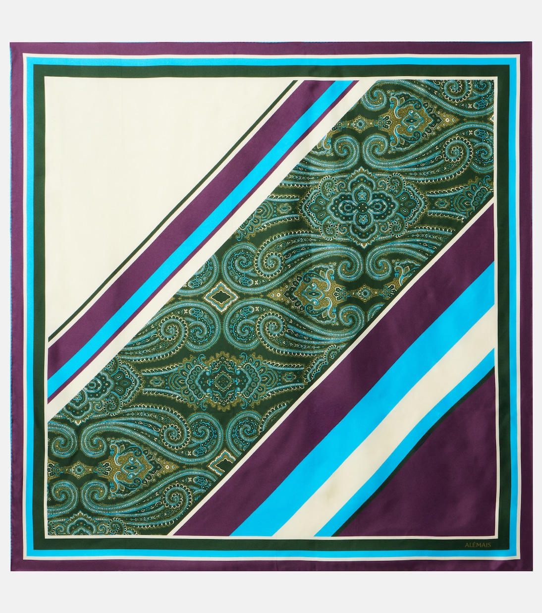 Joni printed silk twill scarf | Alémais