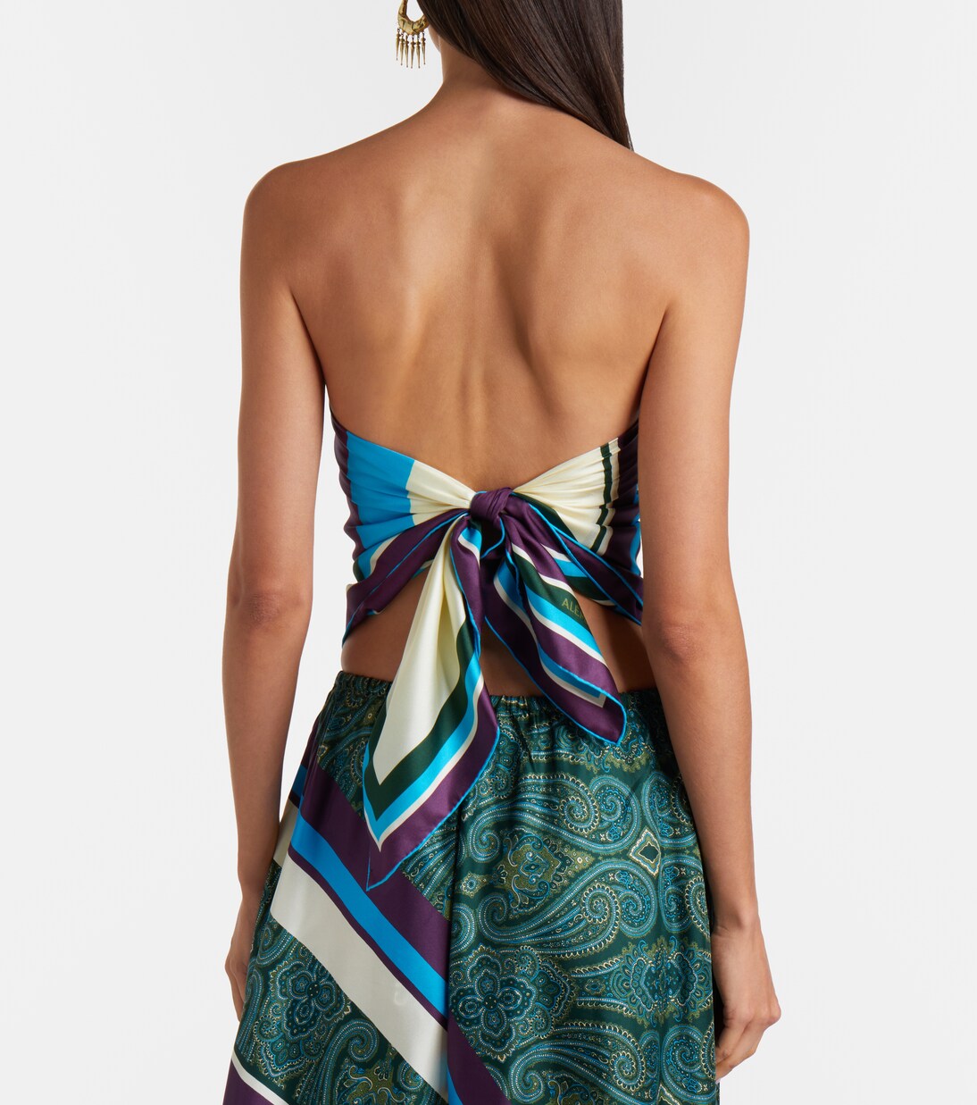 Joni printed silk twill scarf | Alémais