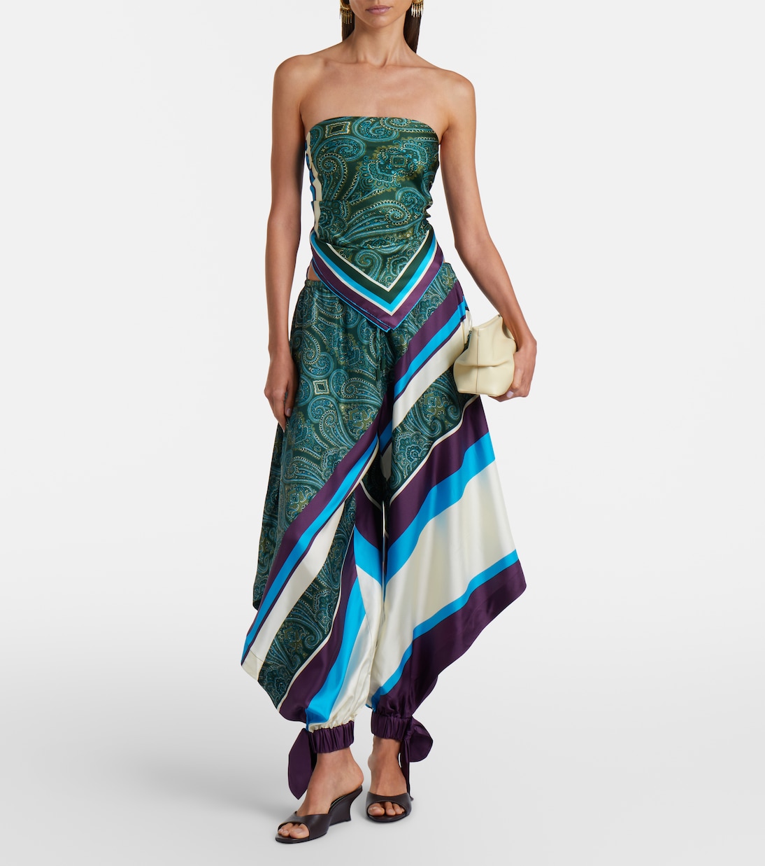 Joni printed silk twill scarf | Alémais