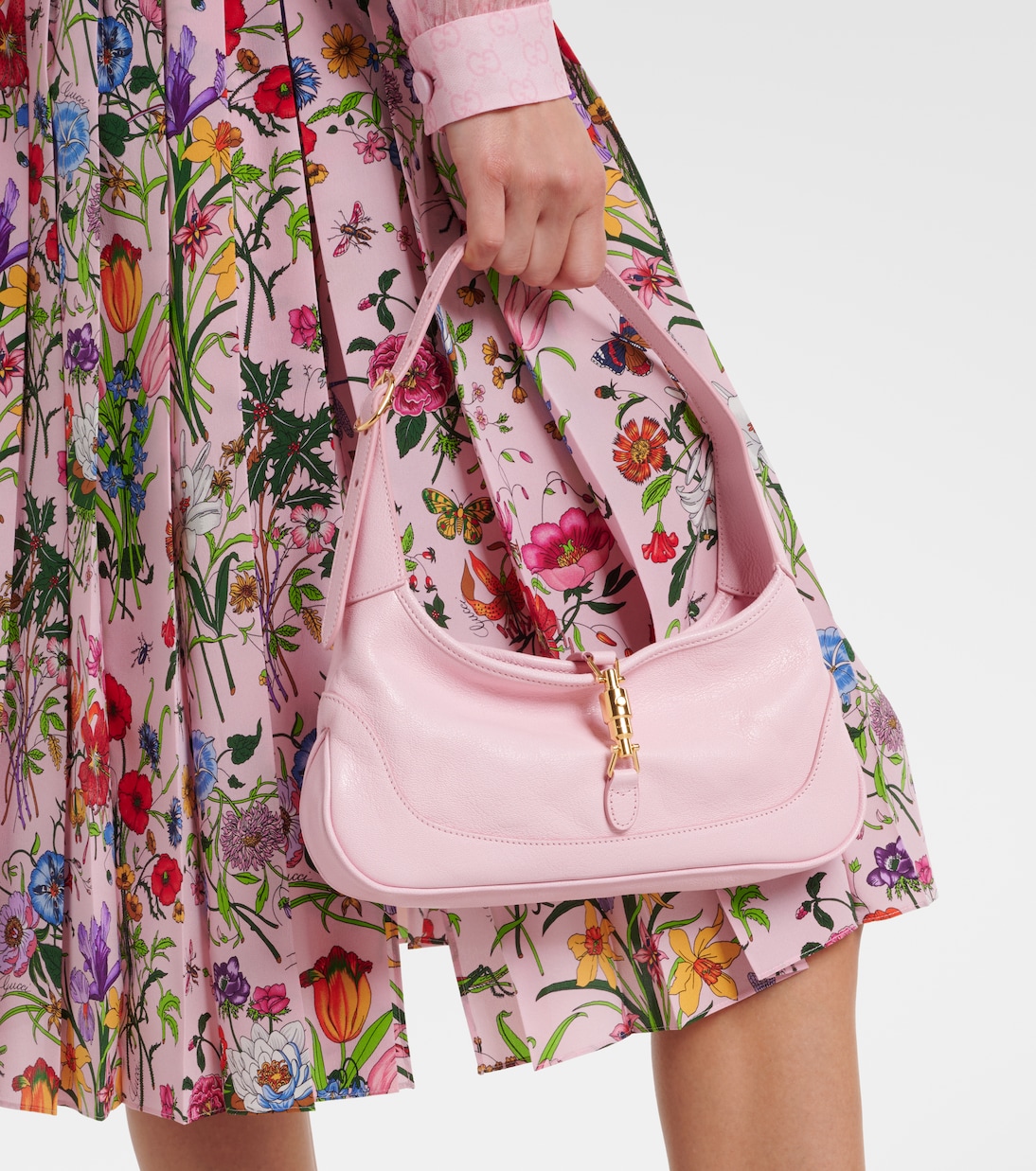 Jackie Slim Medium leather shoulder bag | Gucci