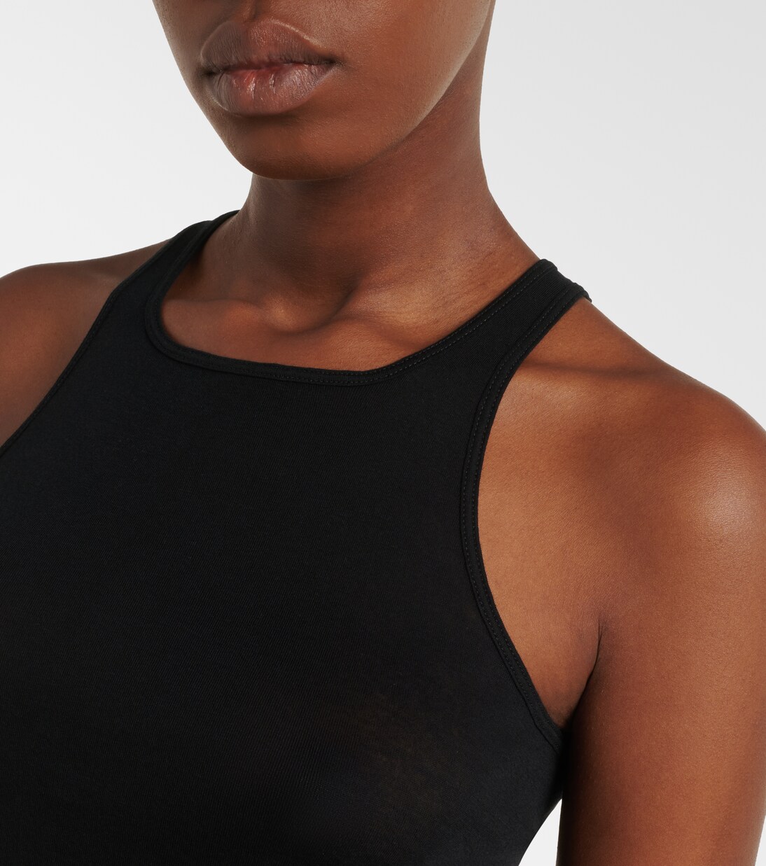 Ribbed-knit cotton tank top  | Rick Owens