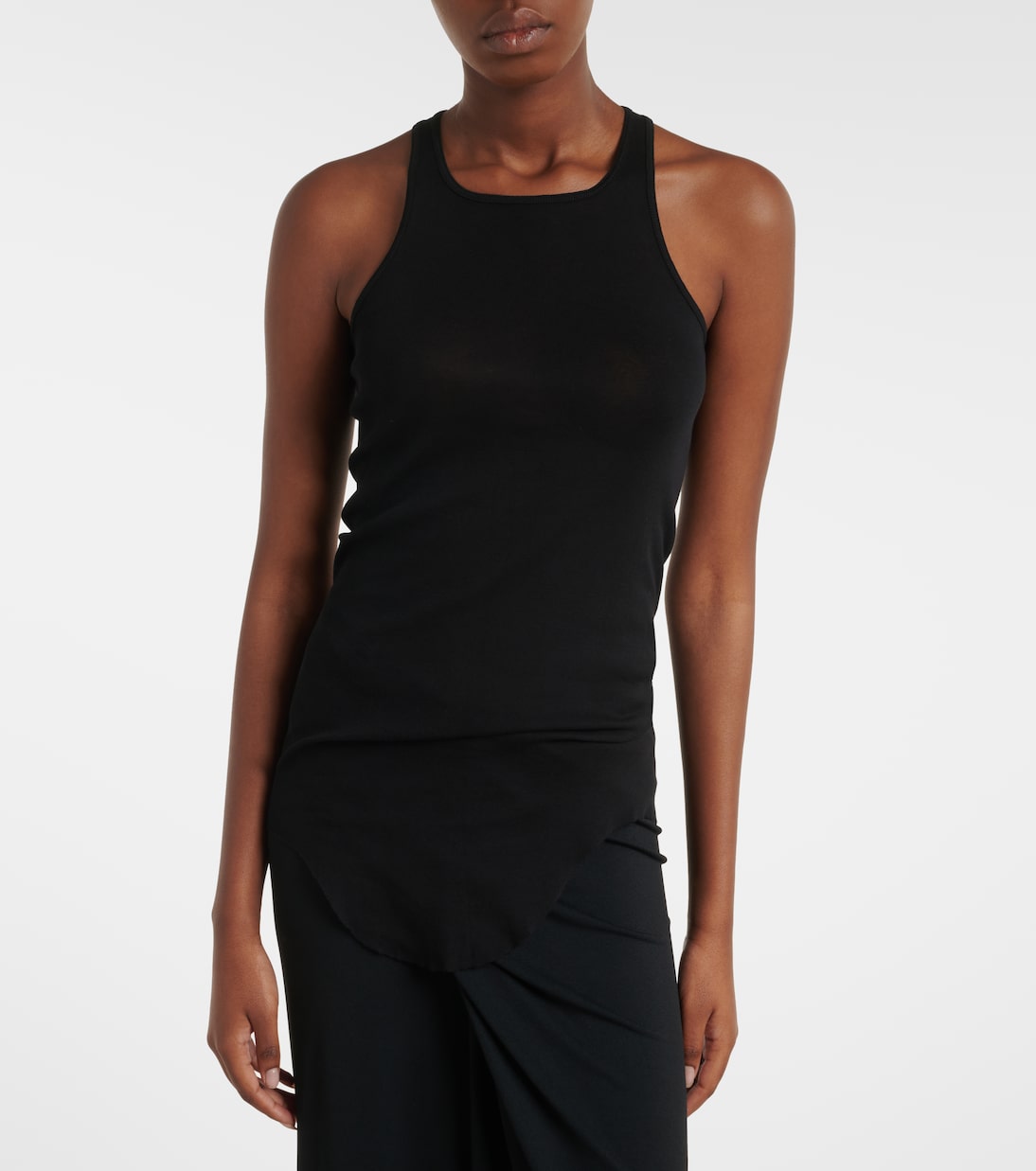 Ribbed-knit cotton tank top  | Rick Owens