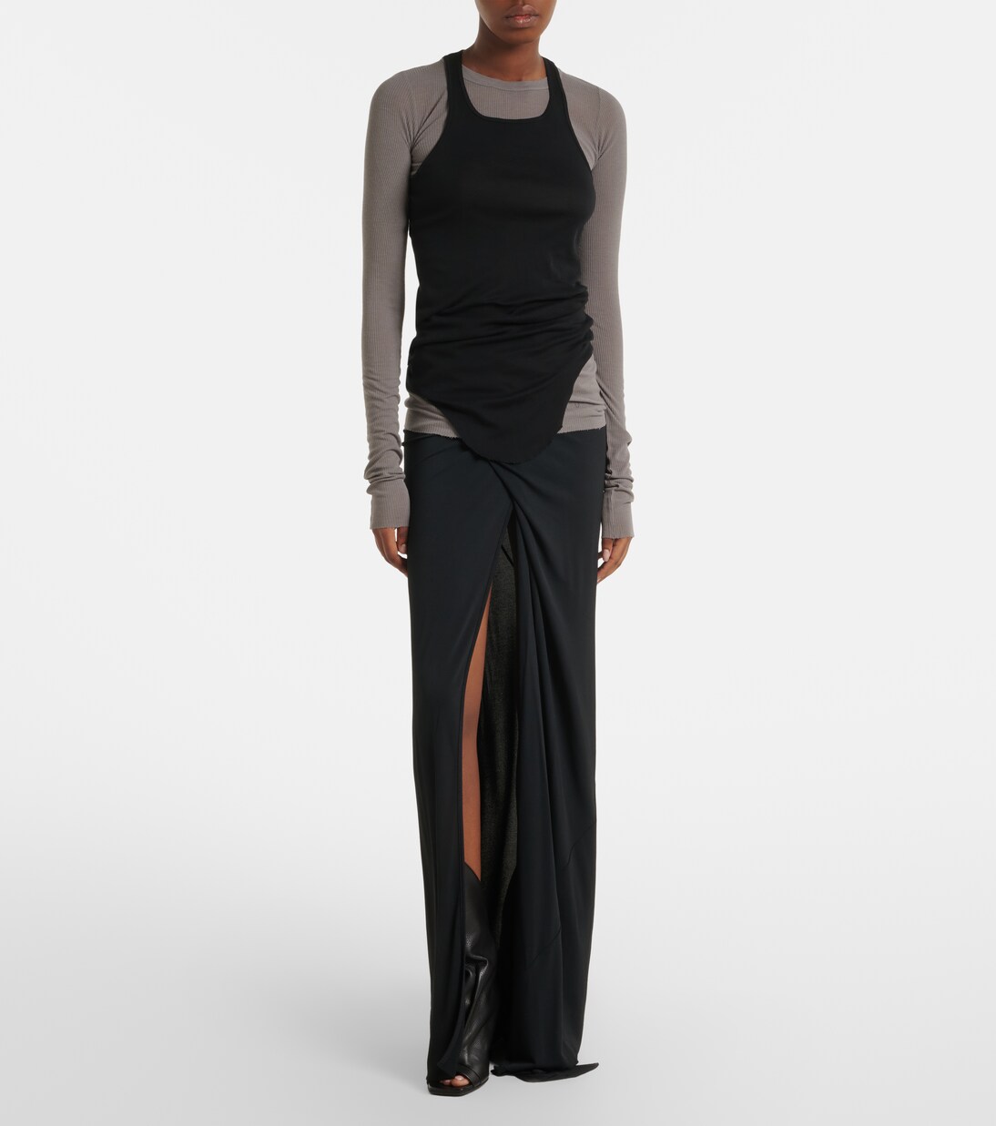 Ribbed-knit cotton tank top  | Rick Owens