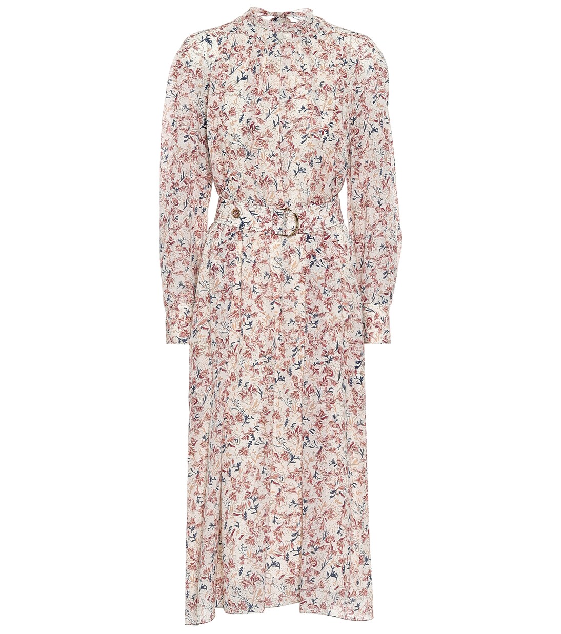 Robe midi en soie à fleurs | Chloé
