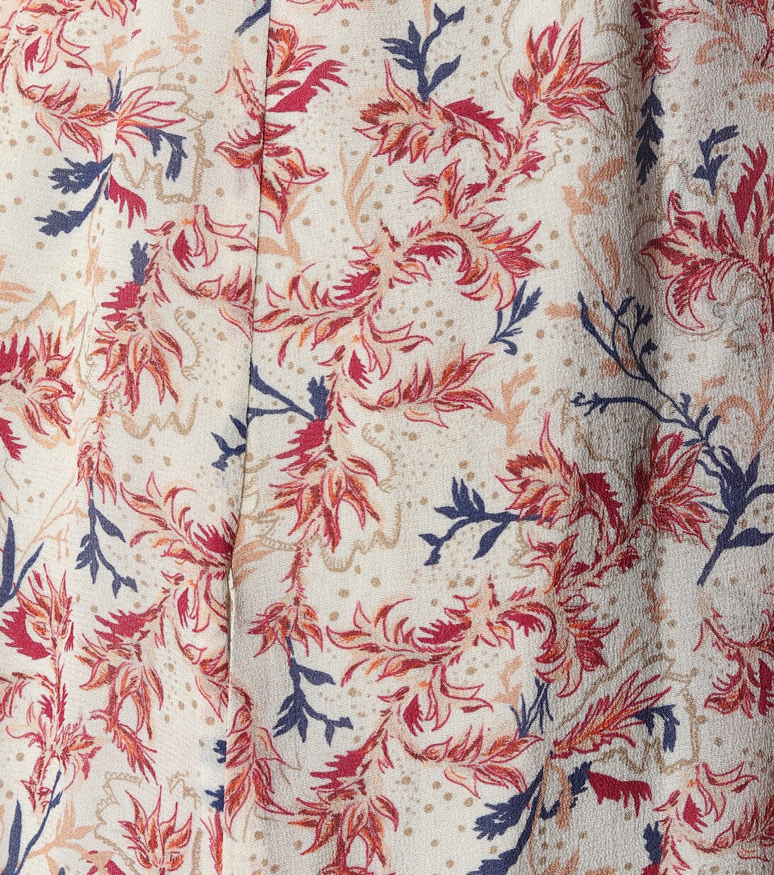 Robe midi en soie à fleurs | Chloé