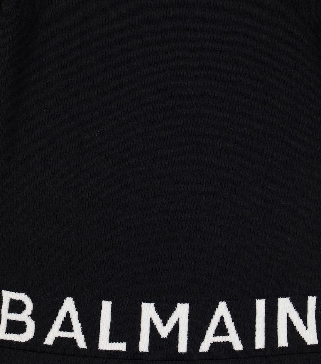 Logo intarsia wool sweater | Balmain Kids