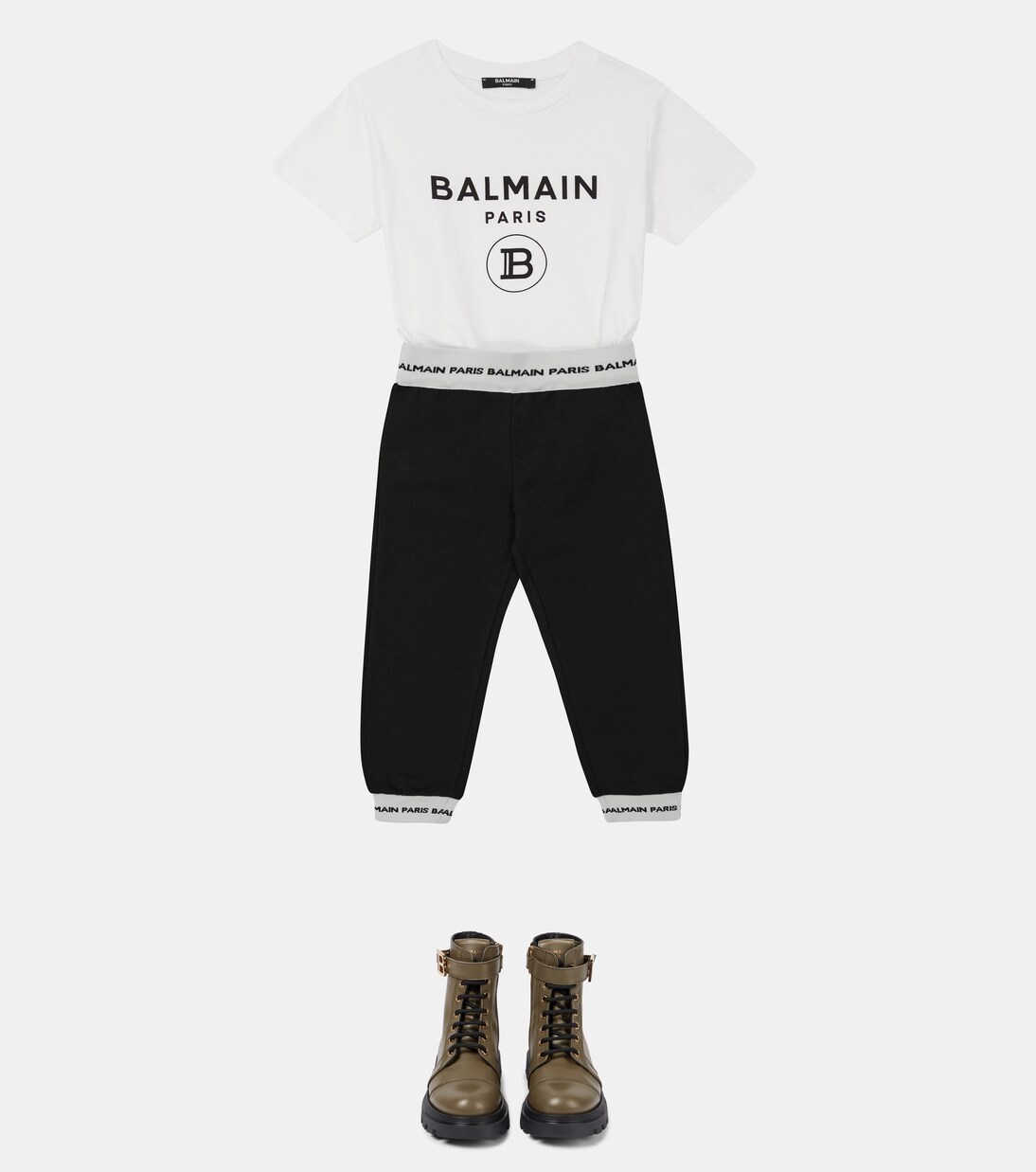 Cotton jersey sweatpants | Balmain Kids