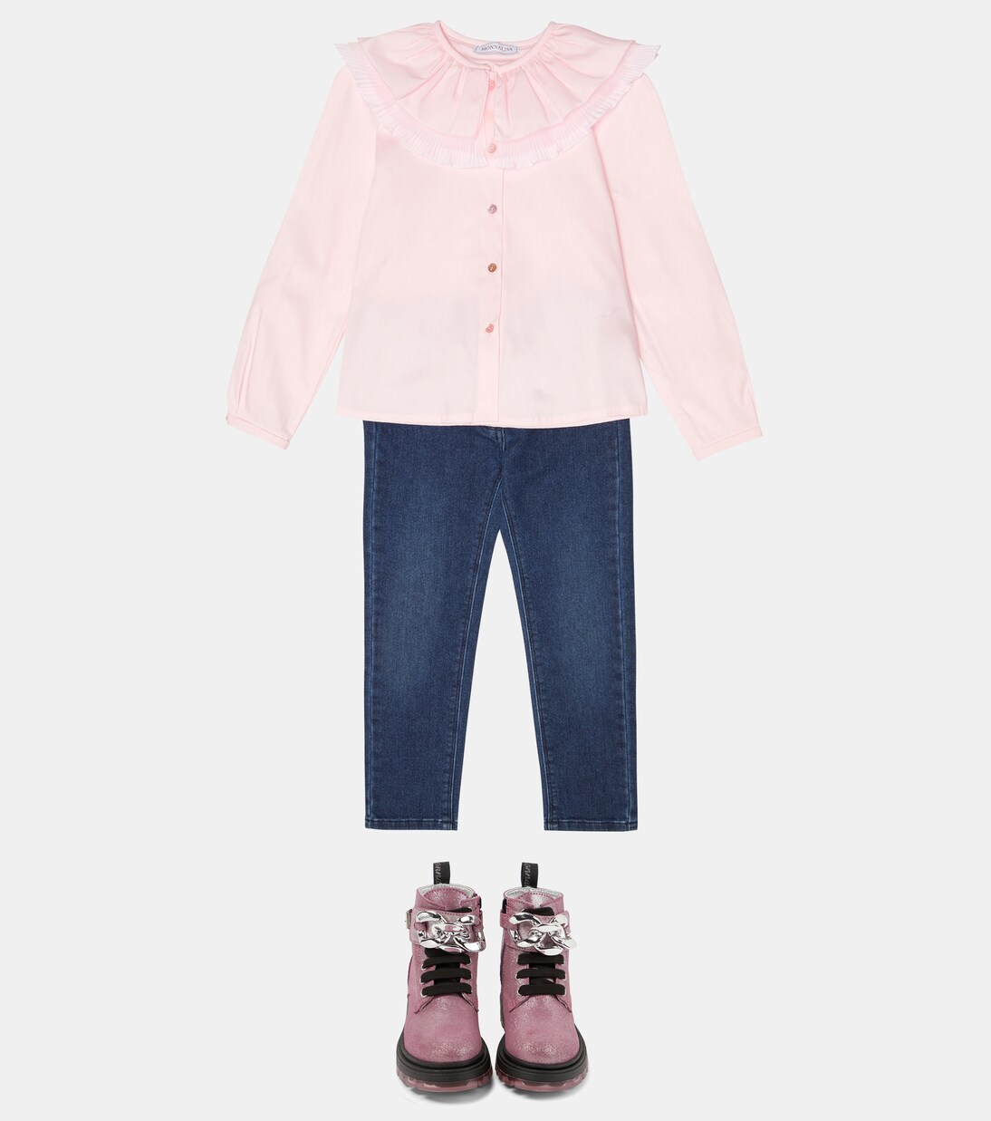 Cotton-blend shirt | Monnalisa