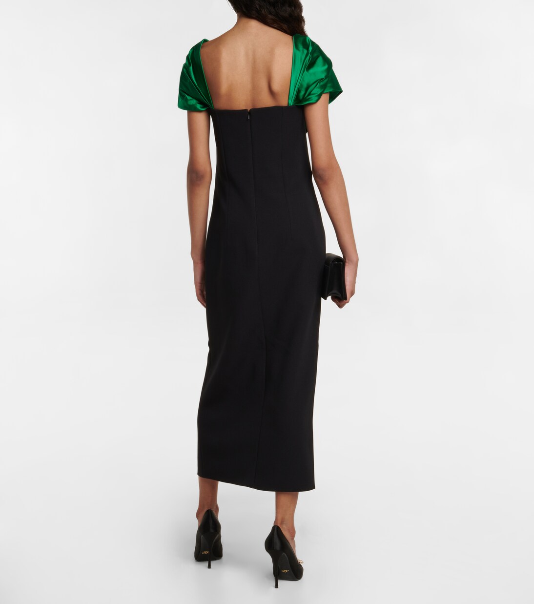 Robe midi Diane en satin | Safiyaa