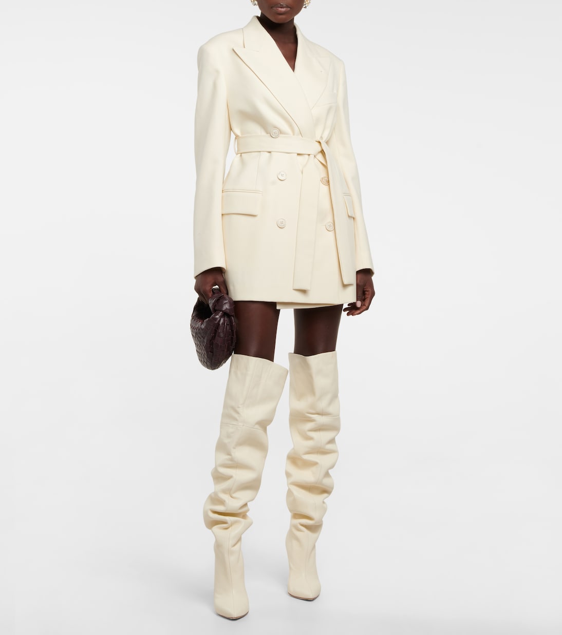 Leather over-the-knee boots | Paris Texas