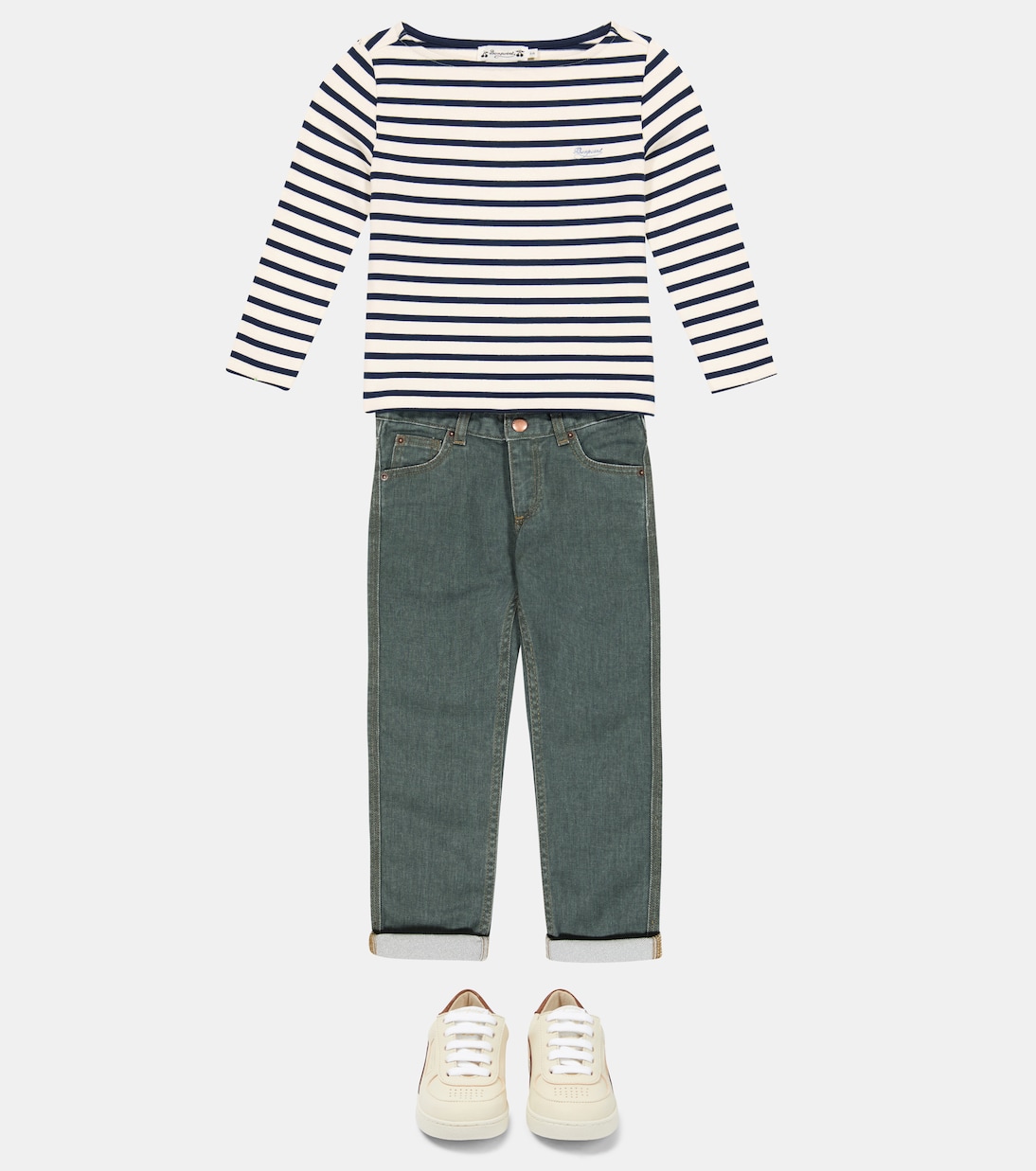 Baudelaire striped cotton top | Bonpoint