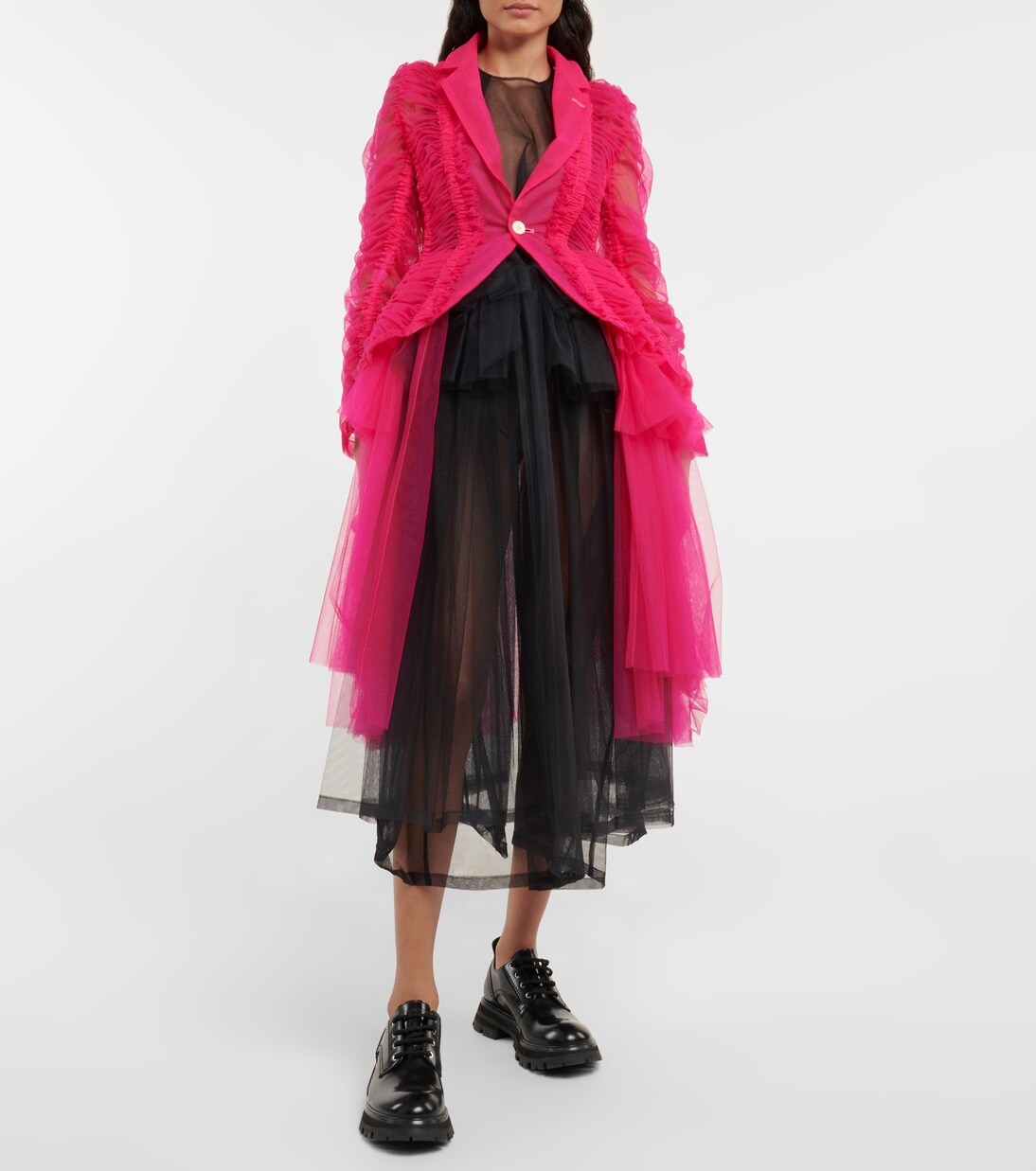 Robe blazer en tulle | Noir Kei Ninomiya