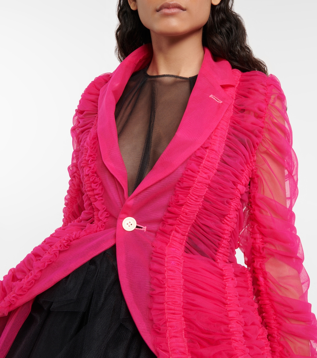 Robe blazer en tulle | Noir Kei Ninomiya