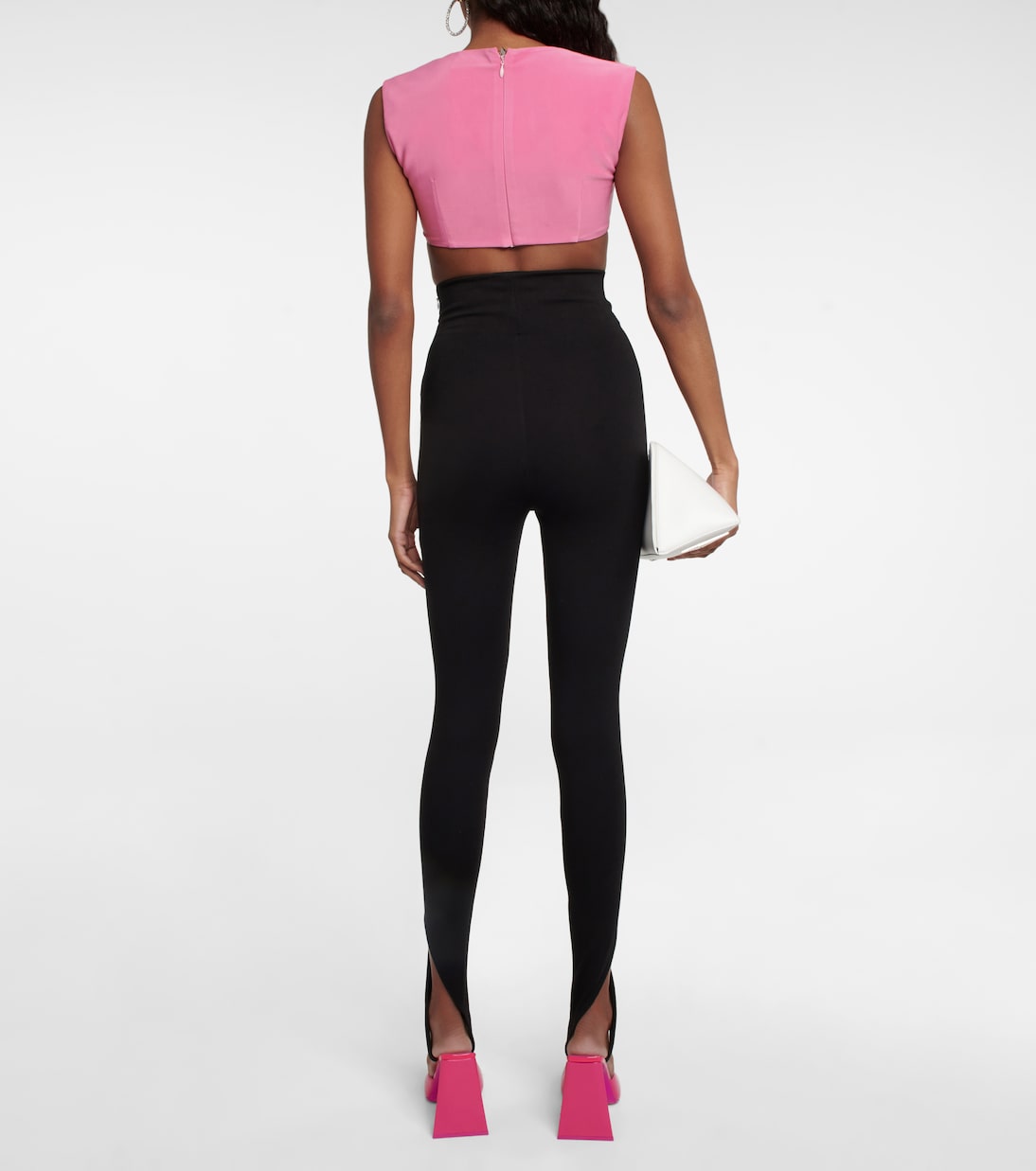 Cropped-Top aus Jersey | The Attico