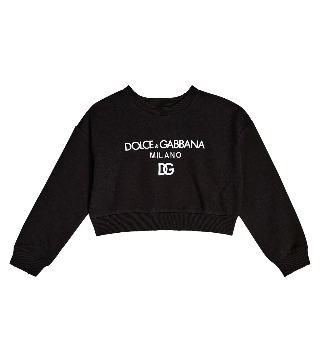 Logo-print cotton sweatshirt | Dolce&Gabbana Kids