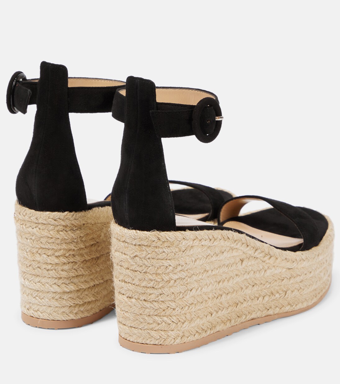 Espadrille-Sandalen Portofino mit Veloursleder | Gianvito Rossi
