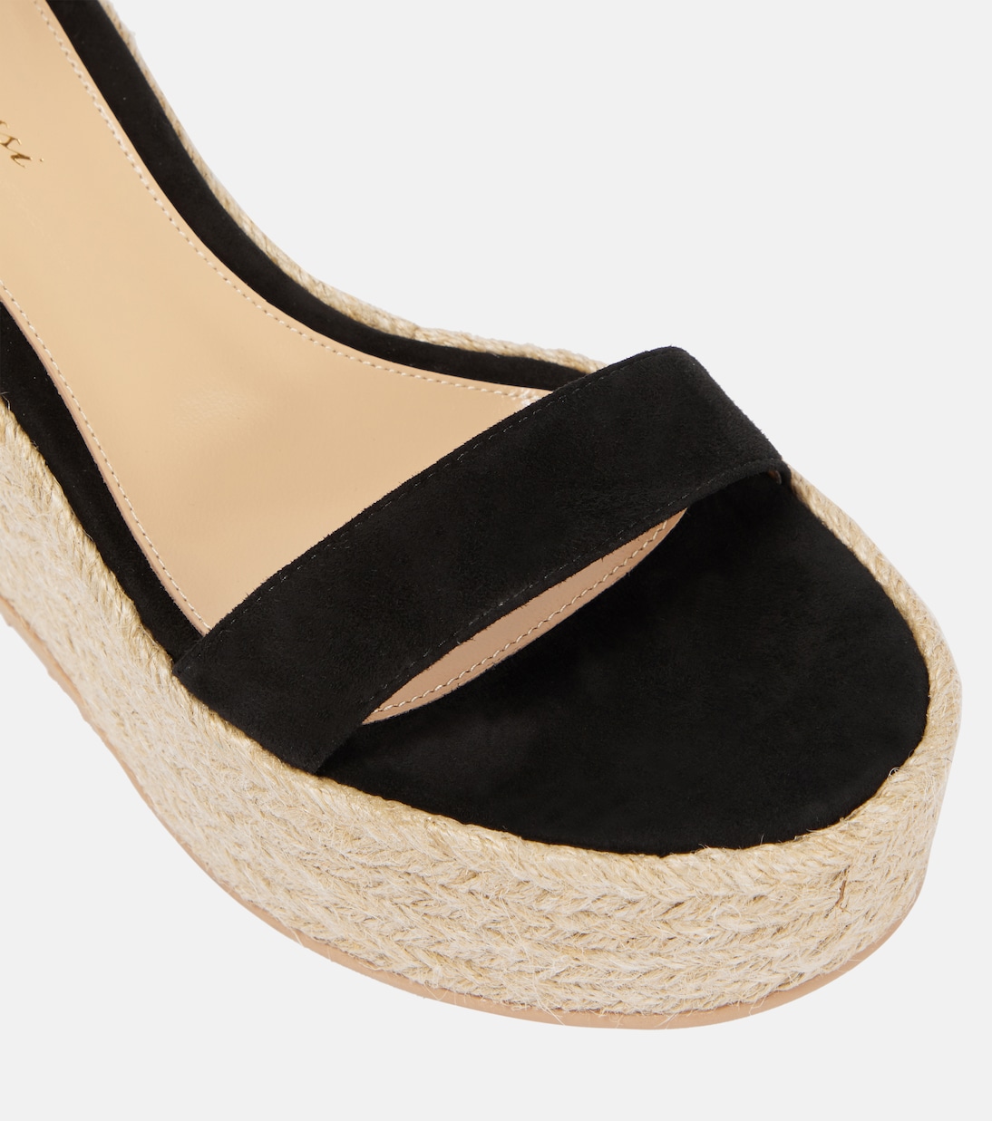 Espadrille-Sandalen Portofino mit Veloursleder | Gianvito Rossi