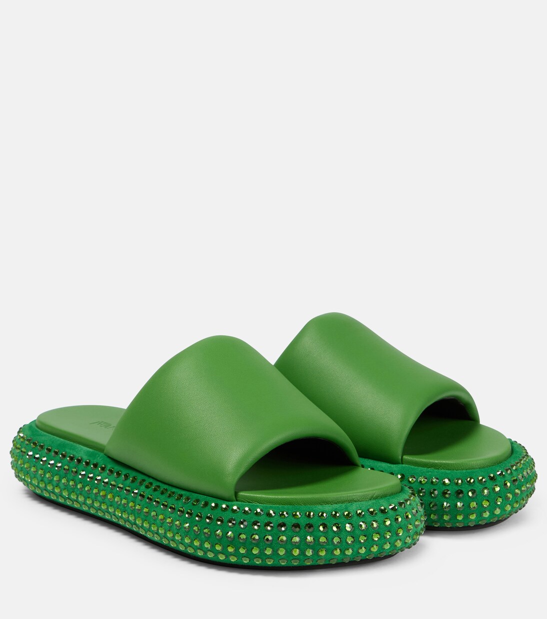Embellished leather slides | JW Anderson
