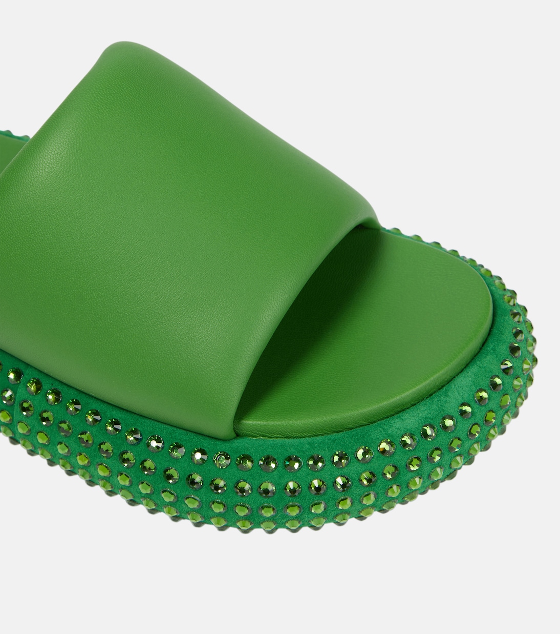 Embellished leather slides | JW Anderson