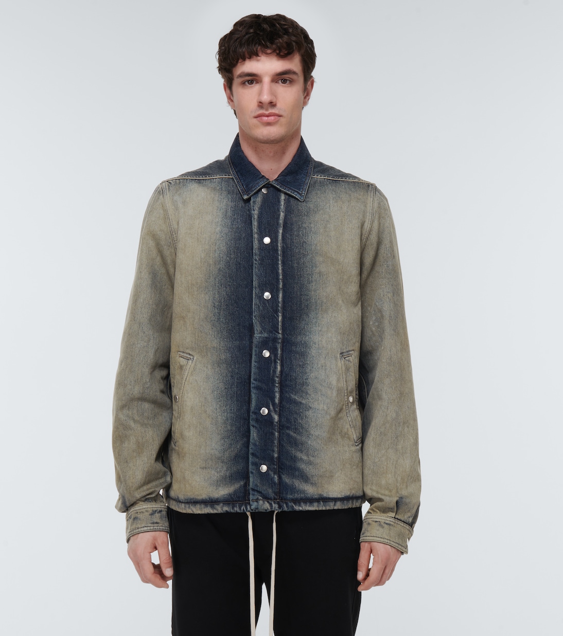 DRKSHDW faded denim shirt jacket | Rick Owens