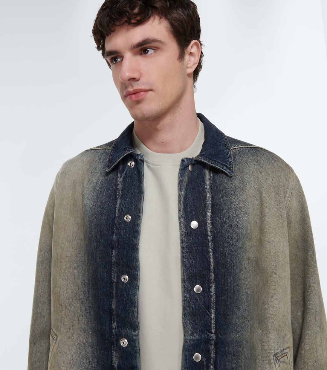 DRKSHDW faded denim shirt jacket | Rick Owens