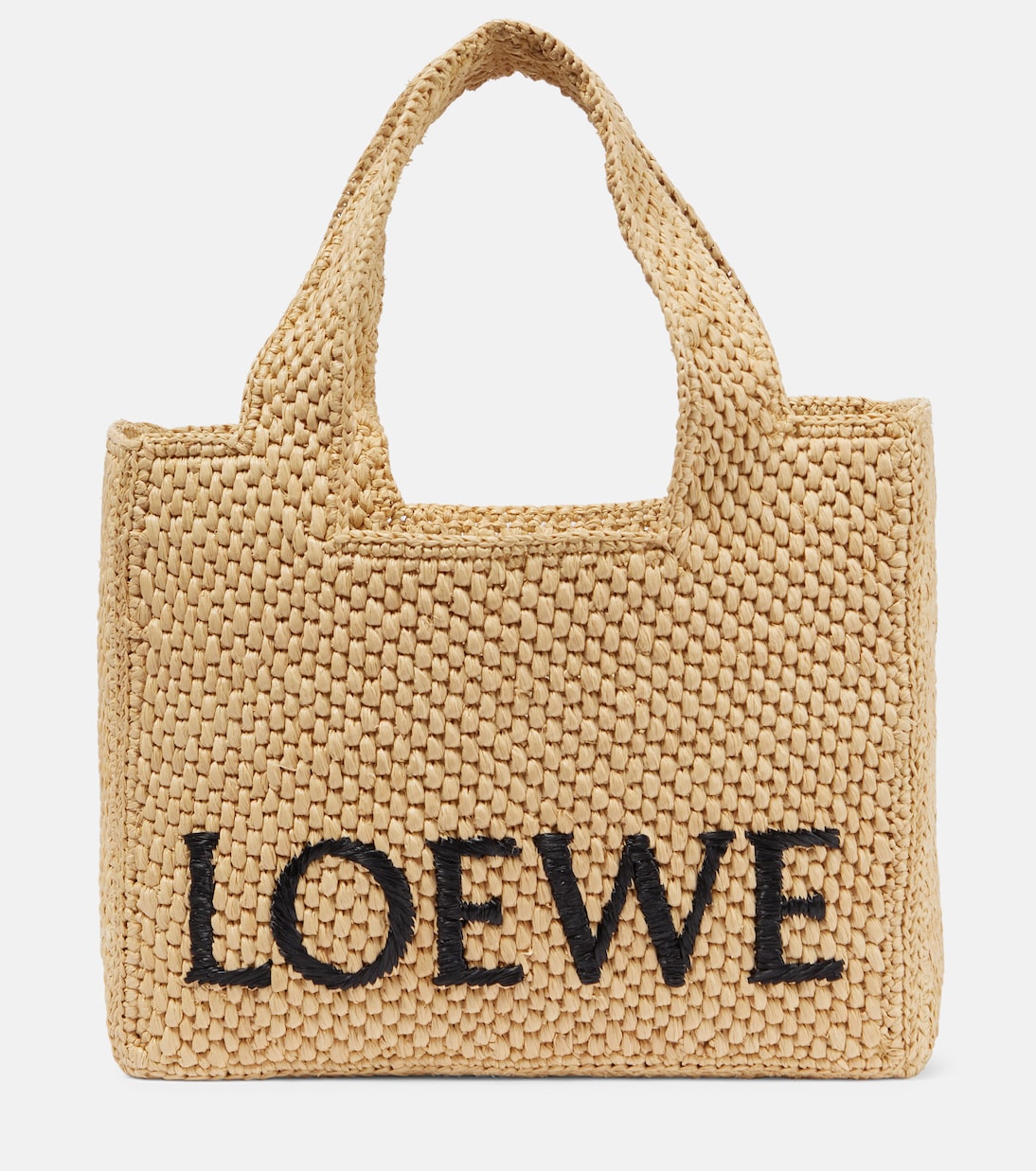Paula's Ibiza Small logo raffia tote bag | Loewe