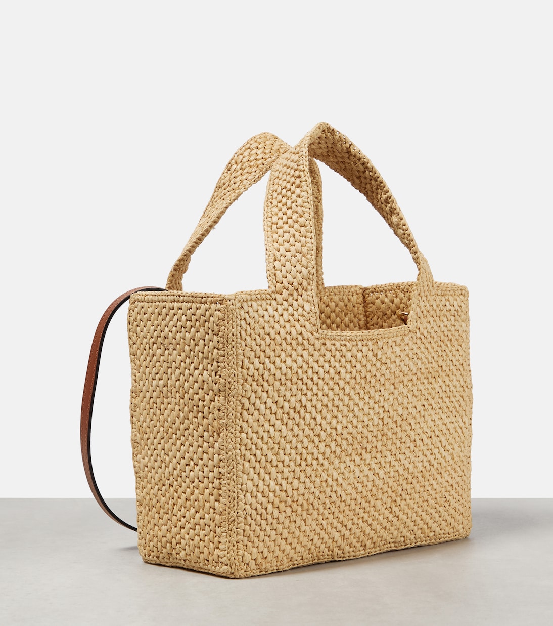 Paula's Ibiza Small logo raffia tote bag | Loewe