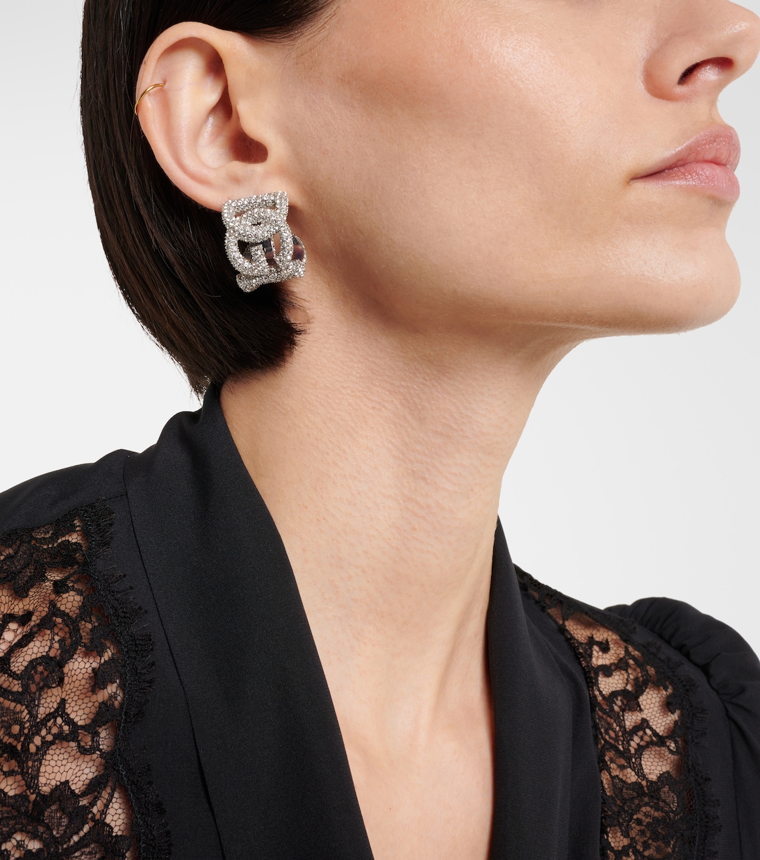 Pendientes de aro DG con cristales | Dolce&Gabbana