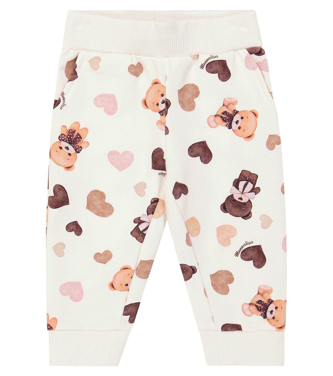 Baby printed cotton fleece sweatpants | Monnalisa